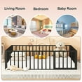 thumbnail image 4 of DreamBuck Queen Floor Bed Frame Metal Montessori Floor Bed with Rails and Door, Queen Size Bed Frame with Fence-Shaped Guardrails, Modern Queen Floor Beds for Boys, Girls, Easy Assembly, 4 of 7