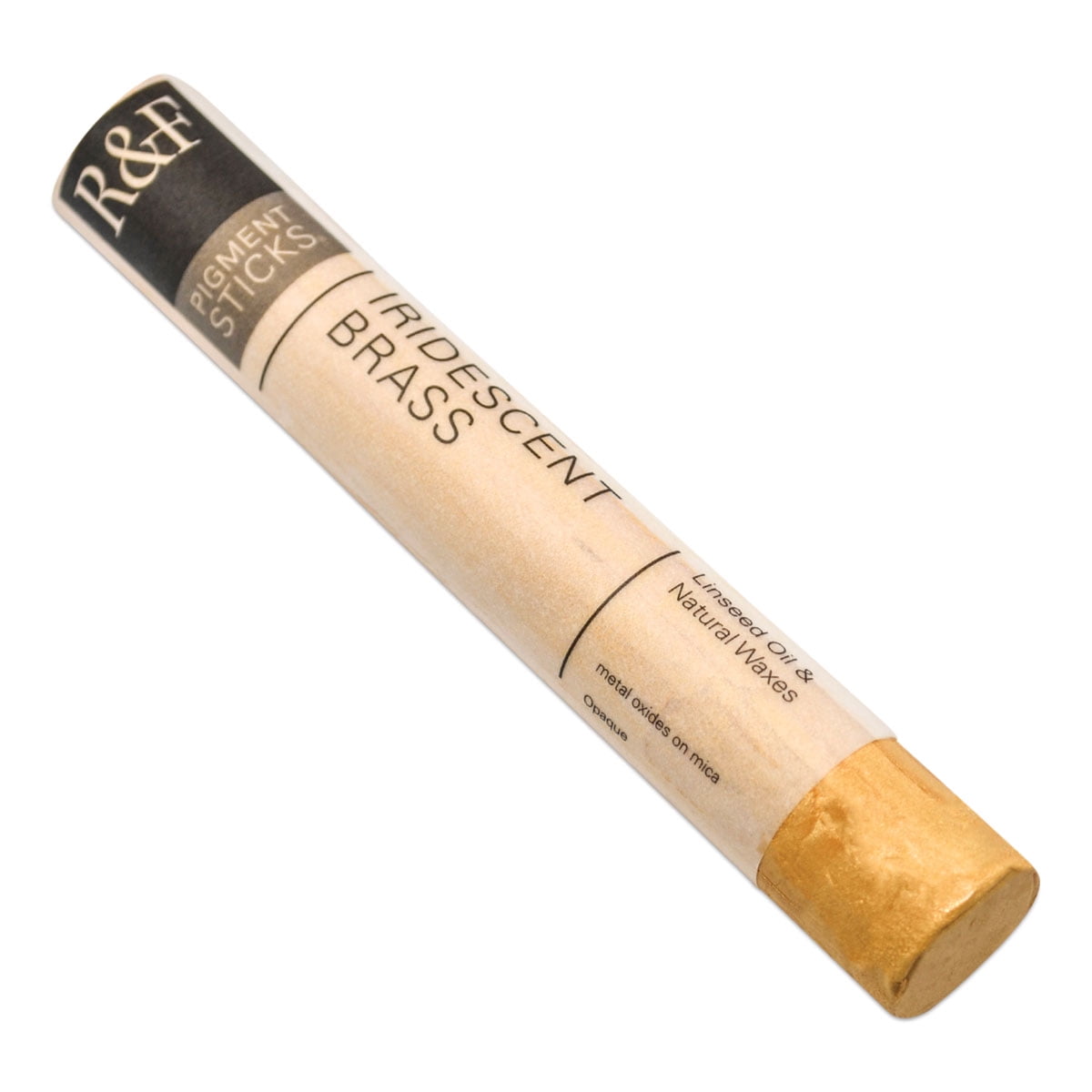 R&F Handmade Paints Pigment Stick, 38ml, iridescent Brass