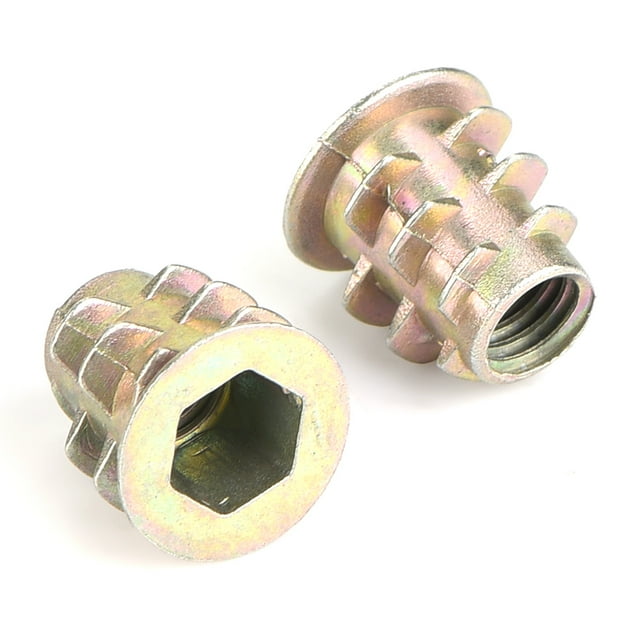 3 Types M4 M5 Hex Nuts Zinc Alloy Inside Hex Socket Insert Nuts Rivet Nuts For Wood Furniture Fastening Parts Practical Tool