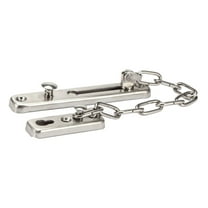 GOOHOCHY Chain Door Lock Stainless Steel Straight Chain Security Door Chain Guard Latch Lock for Home Hotel (Silver)