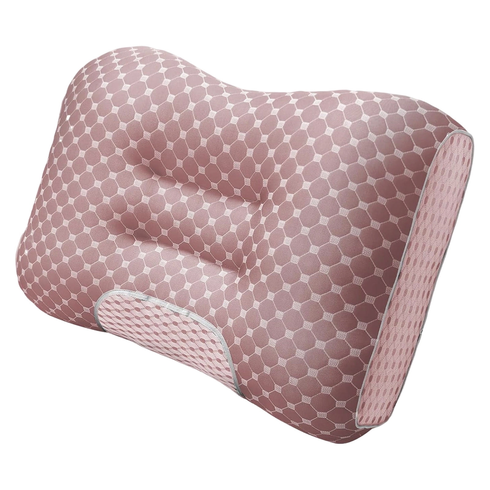 Cooling Memory Foam Neck Pillow Queen Size, Breathable Ergonomic Cervical Support For All Sleep Positions, Adjustable Height, Hotel-Style Finish With Gusset, Soft Washable Cover