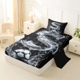 thumbnail image 2 of Castle Fairy Ice Letter S Soccer Watercolor Art Twin Sheet Sets 3pcs for Boys,Splash Graphic Bedding for Soccer Lovers, 2 of 6