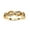 Yellow Gold, variant on Vintage Style Half Milgrain Wedding Band Rings for Women, Round Cut Lab Created Moissanite Ring in 10K Solid White Gold Size-8.5