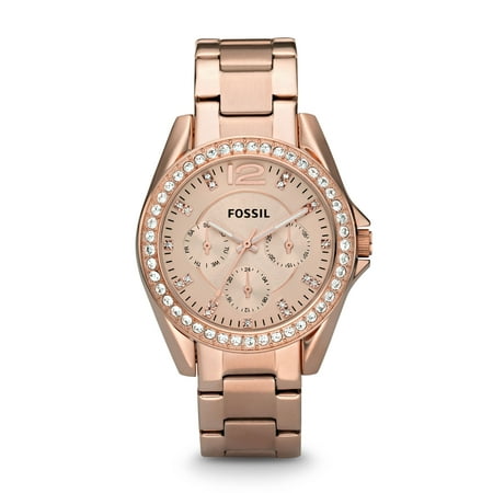 Fossil Women's Riley Multifunction Rose Gold Stainless Steel Watch (Style: