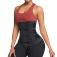 thumbnail image 1 of Eleady Women Waist Trainer Belt Tummy Control Workout Waist Cincher Sauna Sweat Girdle Sport Waist Trimmer Slim Belly Band(Black X-Large), 1 of 8