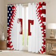 thumbnail image 2 of Manfei Letter Monogrammed T Boy Blackout Curtains Set of 2 (52x84 Each),Sport Baseball Window Curtains,Ball Gamer Curtains and Drapes,Lightweight Room Decor, 2 of 6