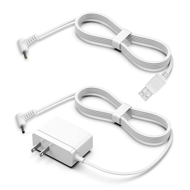 SGEOYPIL Cargador de 5 V para unidad de monitor, cable de alimentación de seguridad compatible con Infant Optics Baby Monitor DXR-8 PRO Cable de cargador adaptador de monitor original de repuesto —— N