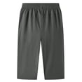 thumbnail image 2 of Blmnix Men's Pants Palazzo Short Pants Men Sweatpants Baggy Pants 7/8th Straight-Leg Low Waisted Gray Men's Casual Pants,M, 2 of 5