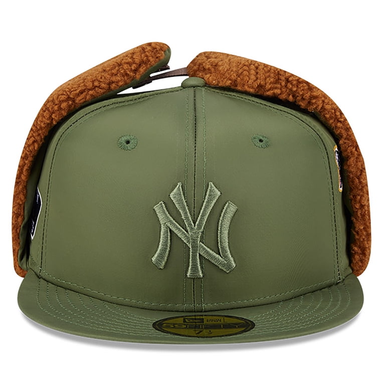 【new era × ALPHA】 59fifty Dog Ear 7 5/8 Men's New Era x Alpha Industries Olive New York Yankees Dog Ear