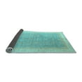 thumbnail image 2 of Ahgly Company Indoor Rectangle Oriental Light Blue Modern Area Rugs, 2' x 4', 2 of 4