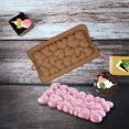 thumbnail image 4 of Zeiwohndc Handmade 3D Soap Bar Craft Kitchen Baking Mold Heart Pattern Chocolate Shape, 4 of 8