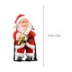 thumbnail image 3 of Figura de Papá Noel, adorno navideño de mesa, juguete infantil, regalo. Toca la guitarra, lleva gafas de sol, toca el violín, toca el saxofón, requiere 3 pilas AAA, decoración para festivales., 3 of 6