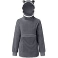 thumbnail image 4 of Women Stitching Three-Dimensional Pocket Cute Design Pullover Sweatershirt Tops, 4 of 7