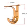 thumbnail image 3 of Cateissary 10 Uds soporte suspendido de techo montado en la parte varilla romana soporte único Base soporte accesorios de cortina por Jooan Tratamientos de ventanas Dorado, 3 of 6