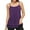 a - Lace Purple, variant on Camisoles for Women with Built in Bra Adjustable Strap Sleeveless Summer Tank Tops for Workout Sleeping Traveling