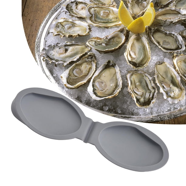 -Clip de mano para desgranar ostras / Cocina, Cocinar, Hornear, -Herramienta de apertura / Abrazadera para desgranar ostras, Desgranadora de ostras / Gris Soledad Deshuesador de ostras