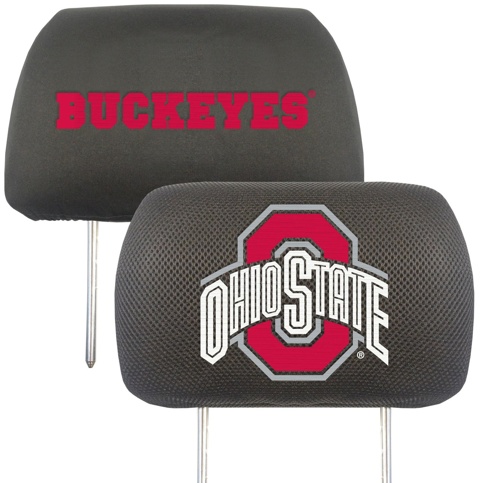 Perfect to Ohio State Buckeyes Fan Logo On Front and Rear Auto Floor Liner Ohio State University Automotive Gift Set.Wow You get 2 Head Rest Cover 4 Floor Mat and 1 Wheel Cover in this gift set