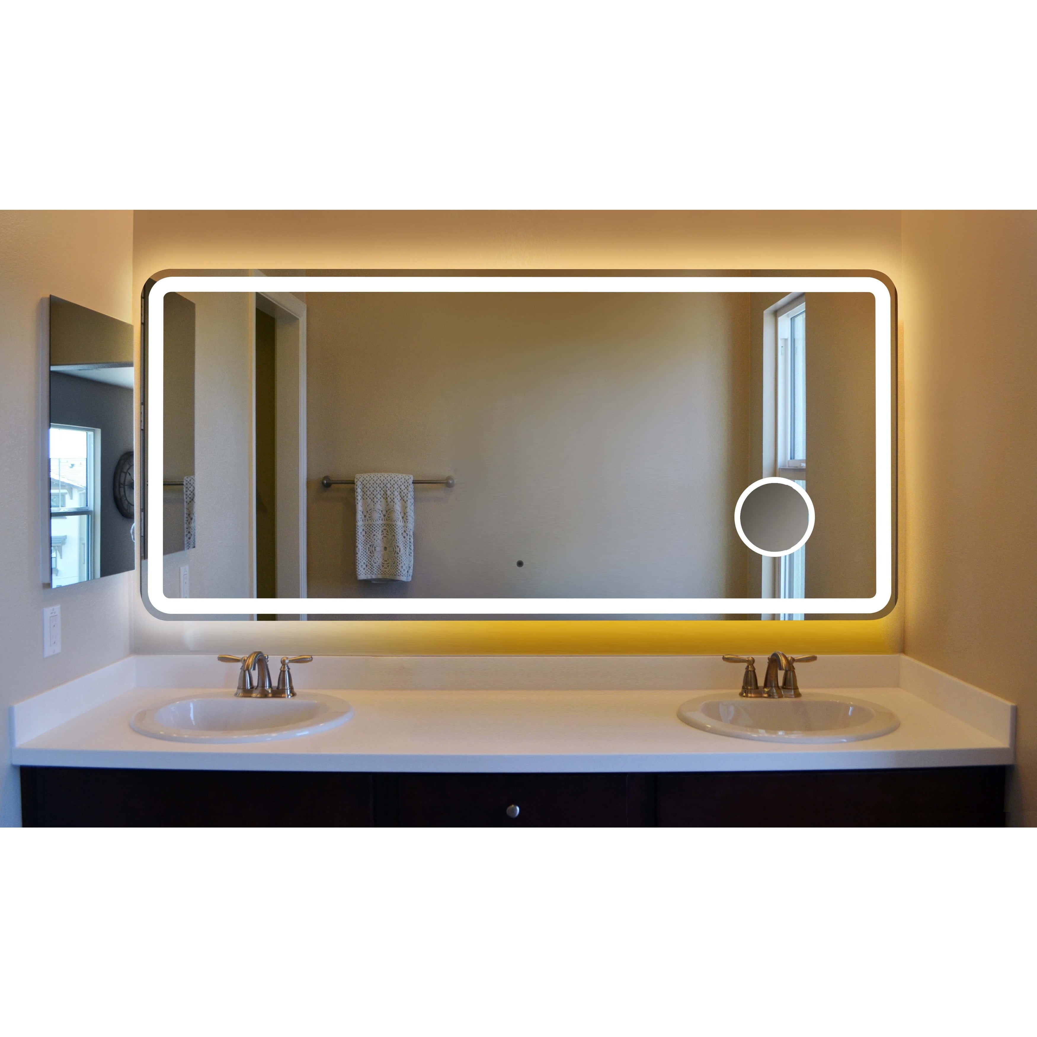 innociUSA Electra Rounded Arc Corner LED Lighted Vanity Mirror 48" W X