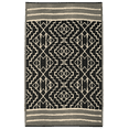 thumbnail image 2 of Fab Habitat Boho Neutral Tribal Outdoor Rug - Waterproof, Fade Resistant, Crease-Free, Reversible - Premium Recycled Plastic - Patio Porch Balcony Deck - Kilimanjaro Black - 8x10 ft, 2 of 12