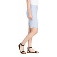 thumbnail image 2 of Hilary Radley Womens Midweight Bermuda Pull-On Short (XX-Large, Light Blue Combo), 2 of 6