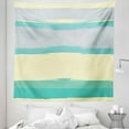 thumbnail image 1 of Pastel Tapestry, Horizontal Brush Strokes Vintage Look Stroke Lines in Soft Colors Print, Fabric Wall Hanging Decor for Bedroom Living Room Dorm, 5 Sizes, Cream Sea Green Grey, by Ambesonne, 1 of 1