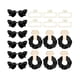 thumbnail image 1 of wonima11 (Black) Bridesmaid Proposal Gift Set, 6 Satin Scrunchies, 6 Pearl Hair Claw Clips & 6 Heart Sunglasses for Bridal Shower, Bachelorette Party & Wedding Day Accessories, 1 of 1