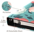 thumbnail image 4 of iauyy PU Leather Scrapbook Album | Expandable Binder with 20 Self-Adhesive Pages (11.8x24in)，Floral, 4 of 8
