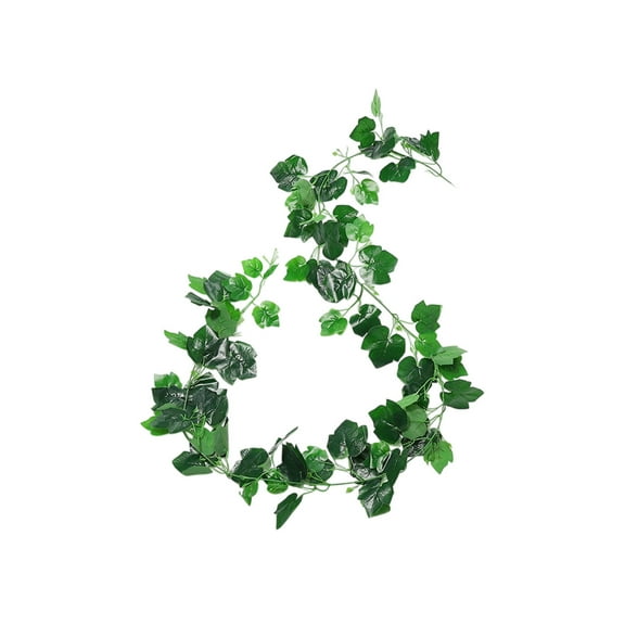 Qholemyo Artificial Grape Leaf Vines Fake Greenery Garland Home Decor For Garden Wall Party Holiday Hanging Plants