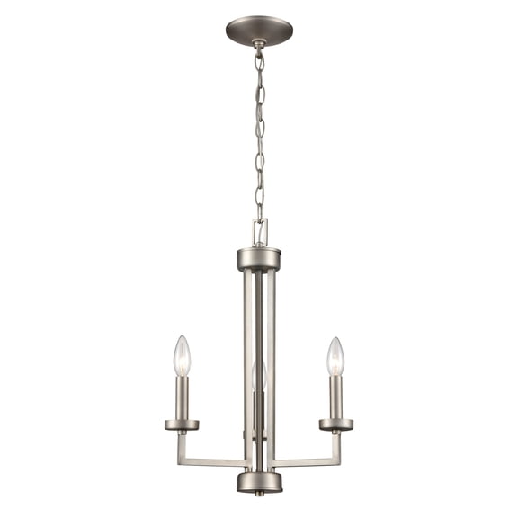 Elk Home 15-Inch Wide West End Chandelier, Transitional-Brushed Nickel