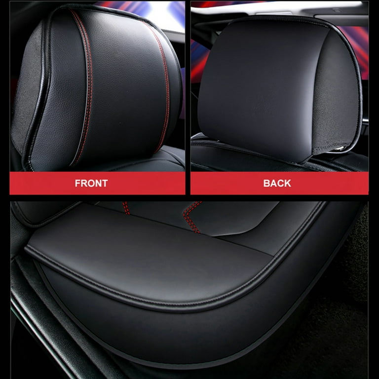 Car seat backrest dirt protection organizer bag RED linked BLACK - Re