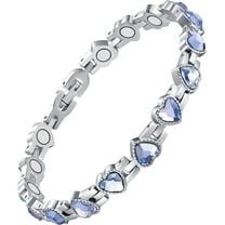 Vagzen Stainless Steel Magnetic Bracelet for Women, Fashion Jewelry Gifts, Adjustable to 8.27"