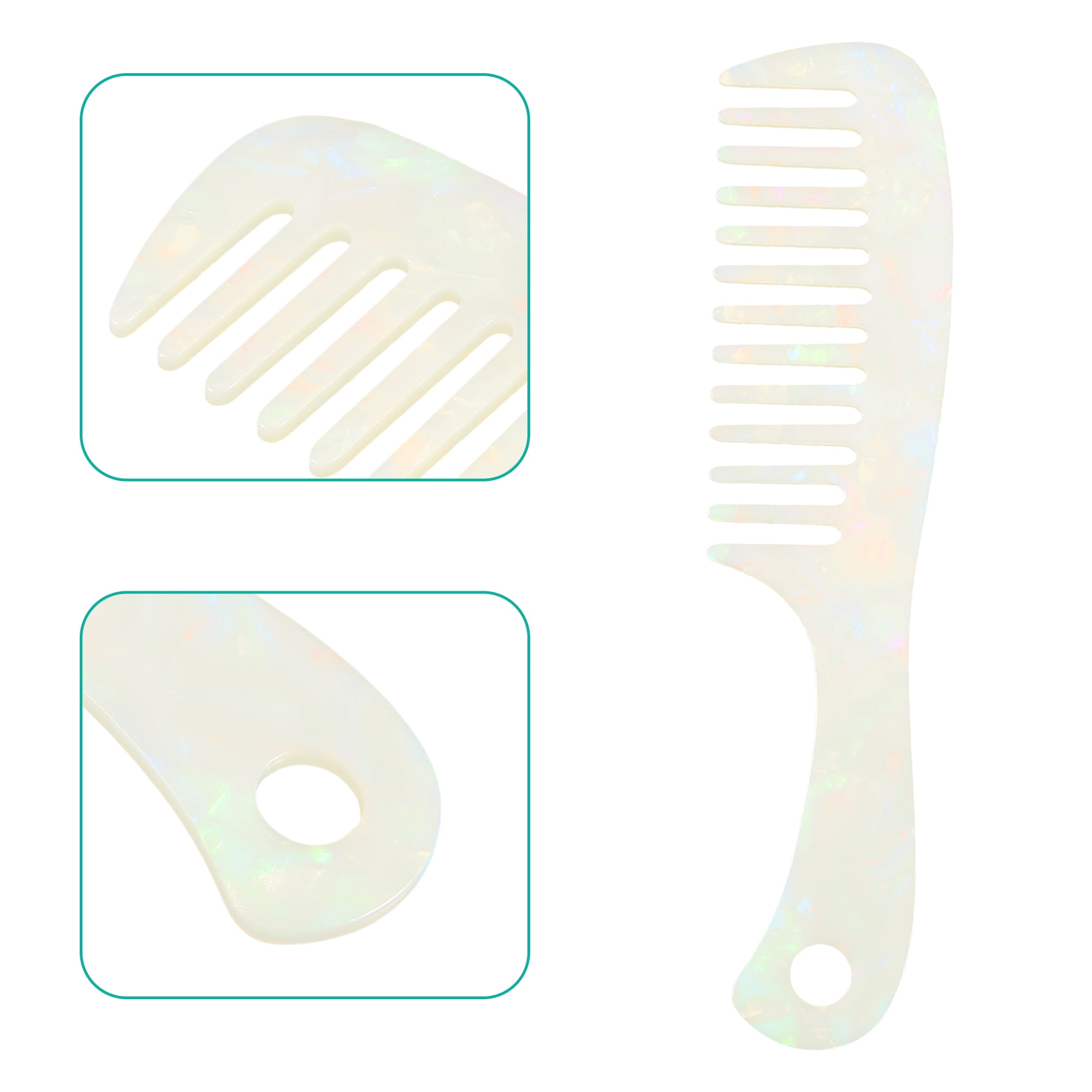Unique Bargains 1 Pc Hair Comb Wide Tooth Hair Supplies for Wet and Dry Multicolor