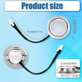 thumbnail image 2 of 2pcs Range Hood Light Bulbs, Stainless Steel Range Hood LED Light Replacement Recessed Kitchen Range Hood Light, 2 of 5