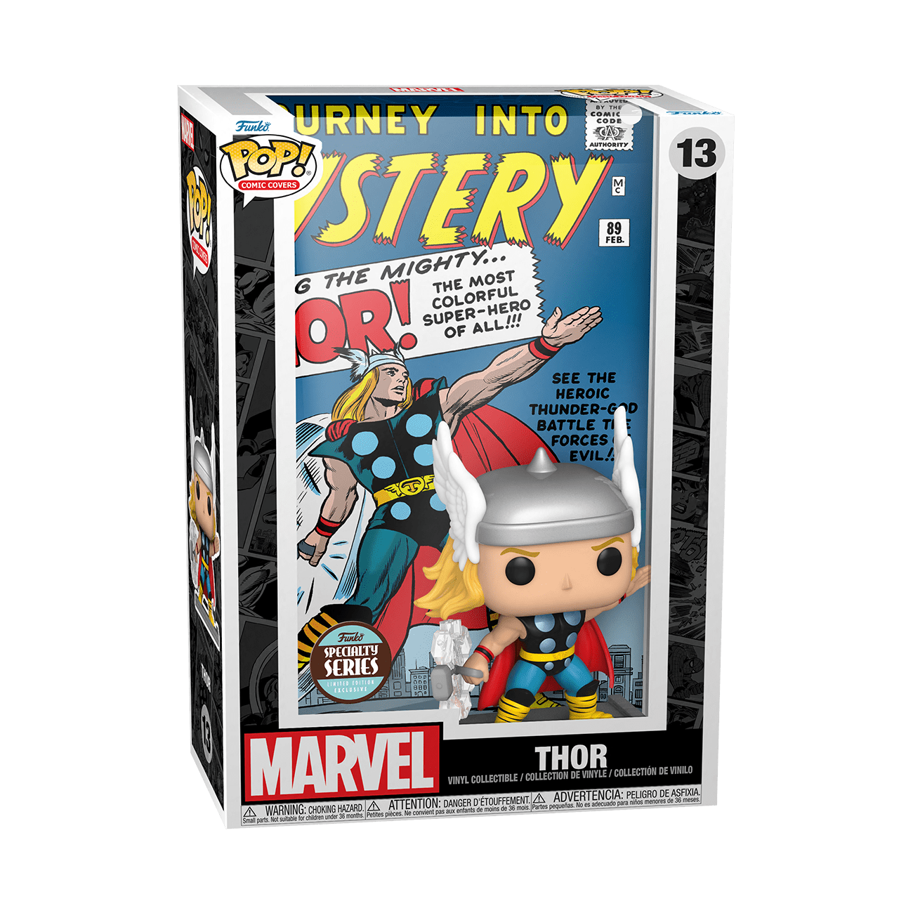 POP! Funko Exclusive Marvel Collector Corps #535 Thor (Holiday) con estuche de acrílico gratis