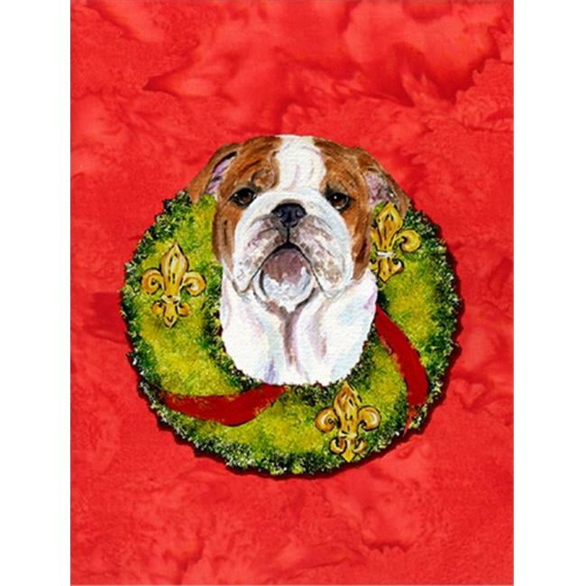 Carolines Treasures SS4174CHF 28 x 40 In. Bulldog English Flag Canvas, House... by Carolines Treasures
