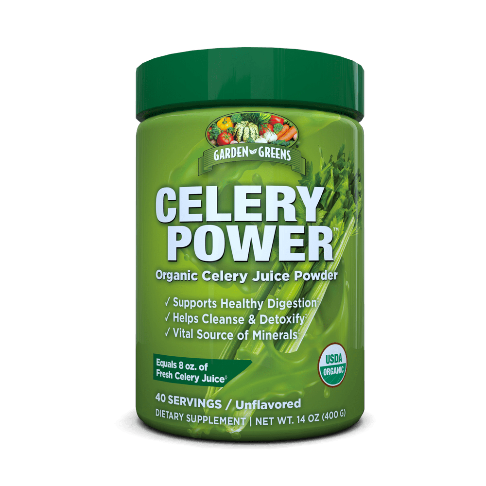 Garden Greens Celery Power Organic Celery Juice Powder, Unflavored