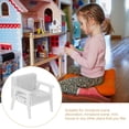 thumbnail image 2 of QJUHUNG Décorations de Mini Fauteuils Inclinables Jouets Bancs de Maison de Poupée en Bois Extérieur Blanc, 2 of 6