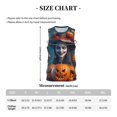 thumbnail image 4 of Honeii Modern Style Pumpkin Witch print basktball shirt for men and women, Unisex basketball jersey for Theme party-Small, 4 of 6