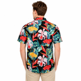 thumbnail image 2 of Beautiful Giant Floral Casual Button Down Shirts Short Sleeve Hawaiian Shirt for Men, 2 of 6