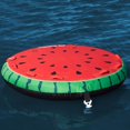 thumbnail image 2 of Swimline Inflatable 2 Rider Watermelon Island Lake Water Towable Tube Float Raft, 2 of 5
