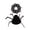 B001- Black, variant on Halloween Decorations, Orange Web Hat + Skirt Outfit for 7 Inch Desktop Goose, Halloween Party Supplies for Small Decorative Goose Figurines, Web Decoration Themed Goose Accessory