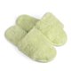 thumbnail image 1 of Chanclas De Felpa Rizadas Antideslizantes Cómodas Peludas Para Mujer Verde 38, 1 of 4