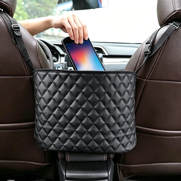 Car Purse Holder – Between Seats Handbag Organizer for Auto Interior, Storage Accessories for Front Console