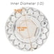 thumbnail image 4 of 168 mm Car Rim Center Cap Hub Center Cap Hub Center Cap 9155L169 for BBS RS 247L169 09.24.028,4PCS, 4 of 5