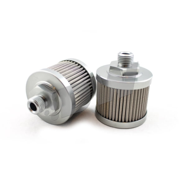 DeatschWerks Stainless Steel 6AN 100 Micron Universal Fuel Pump Pre-Filter