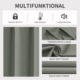 thumbnail image 3 of Cortinas Blackout Joydeco 240x240cm Verde Salvia Juego de 2 Paneles, 3 of 6