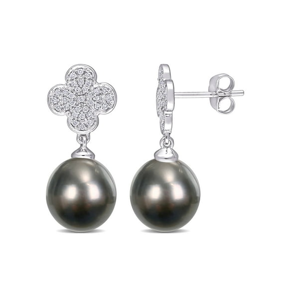 Everly Women's Cultured Pearl 10k White Gold Earrings