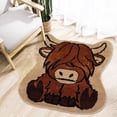 thumbnail image 2 of CSChome Front Door Mat Funny Cow Door Mat Wear Resistant Highly Absorbent Non-Slip Floor Mat Specially Shaped Welcome Rug, 2 of 6