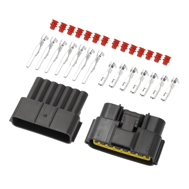 Conector de arnés de cableado automático de 7 pines Unique Bargains, conector macho hembra impermeable para Nissan, 1 juego