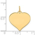 thumbnail image 3 of 14K Yellow Gold Heart Disc Charm (22 X 18) Made In United States xm529/11, 3 of 6